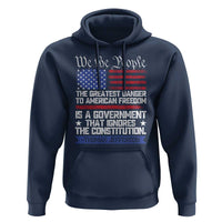 Thomas Jefferson Hoodie The Greatest Danger To Freedom Patriotic USA Flag - Wonder Print Shop
