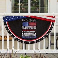 Thomas Jefferson Patriotic Fan Flag The Greatest Danger To Freedom USA Flag