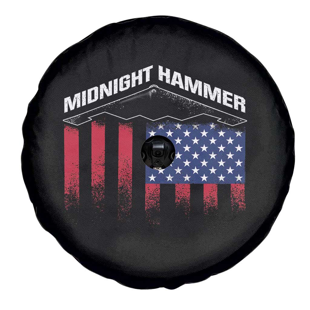 Operation Midnight Hammer Spare Tire Cover Tactical Warfare Jets Bombers Military American Flag