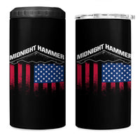 Operation Midnight Hammer 4 in 1 Can Cooler Tumbler Tactical Warfare Jets Bombers Military American Flag