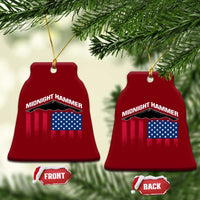 Operation Midnight Hammer Ceramic Ornament Tactical Warfare Jets Bombers Military American Flag
