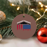 Operation Midnight Hammer Ceramic Ornament Tactical Warfare Jets Bombers Military American Flag