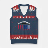 Operation Midnight Hammer V-Neck Knit Sweater Vest Tactical Warfare Jets Bombers Military American Flag