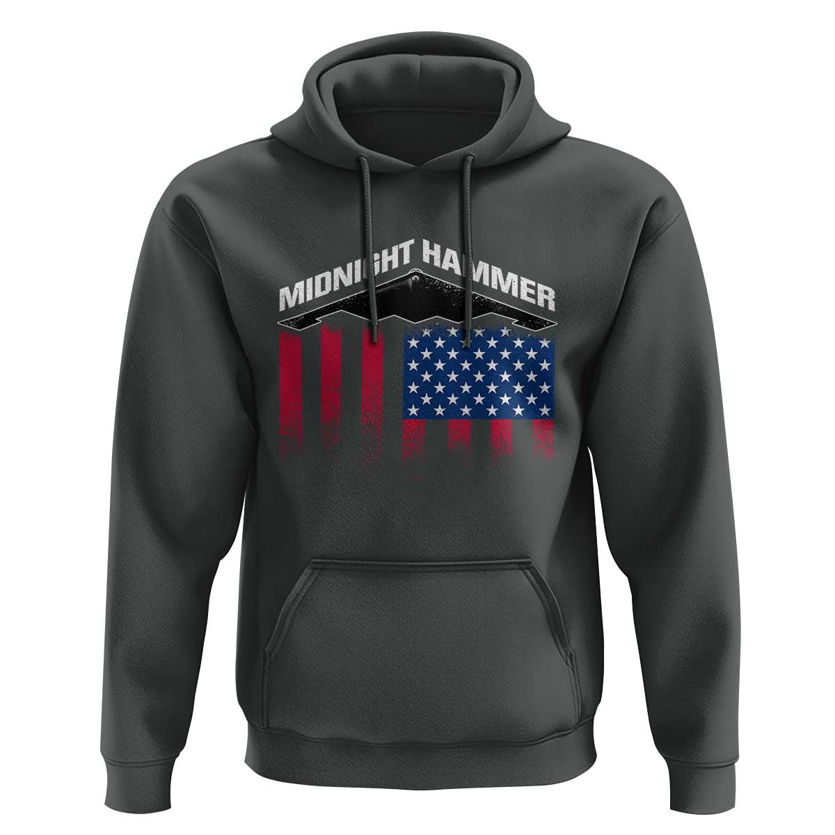 Operation Midnight Hammer Hoodie Tactical Warfare Jets Bombers Military American Flag