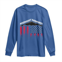 Operation Midnight Hammer Long Sleeve Shirt Tactical Warfare Jets Bombers Military American Flag
