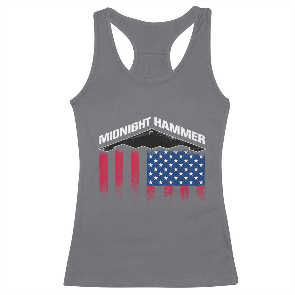Operation Midnight Hammer Racerback Tank Top Tactical Warfare Jets Bombers Military American Flag
