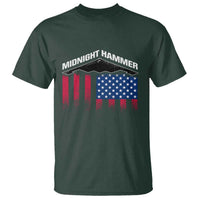 Operation Midnight Hammer T Shirt Tactical Warfare Jets Bombers Military American Flag