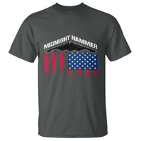 Operation Midnight Hammer T Shirt Tactical Warfare Jets Bombers Military American Flag