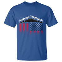Operation Midnight Hammer T Shirt Tactical Warfare Jets Bombers Military American Flag