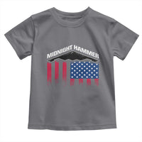 Operation Midnight Hammer Toddler T Shirt Tactical Warfare Jets Bombers Military American Flag