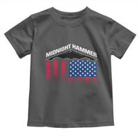 Operation Midnight Hammer Toddler T Shirt Tactical Warfare Jets Bombers Military American Flag