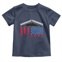 Operation Midnight Hammer Toddler T Shirt Tactical Warfare Jets Bombers Military American Flag