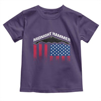 Operation Midnight Hammer Toddler T Shirt Tactical Warfare Jets Bombers Military American Flag