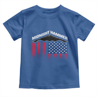 Operation Midnight Hammer Toddler T Shirt Tactical Warfare Jets Bombers Military American Flag