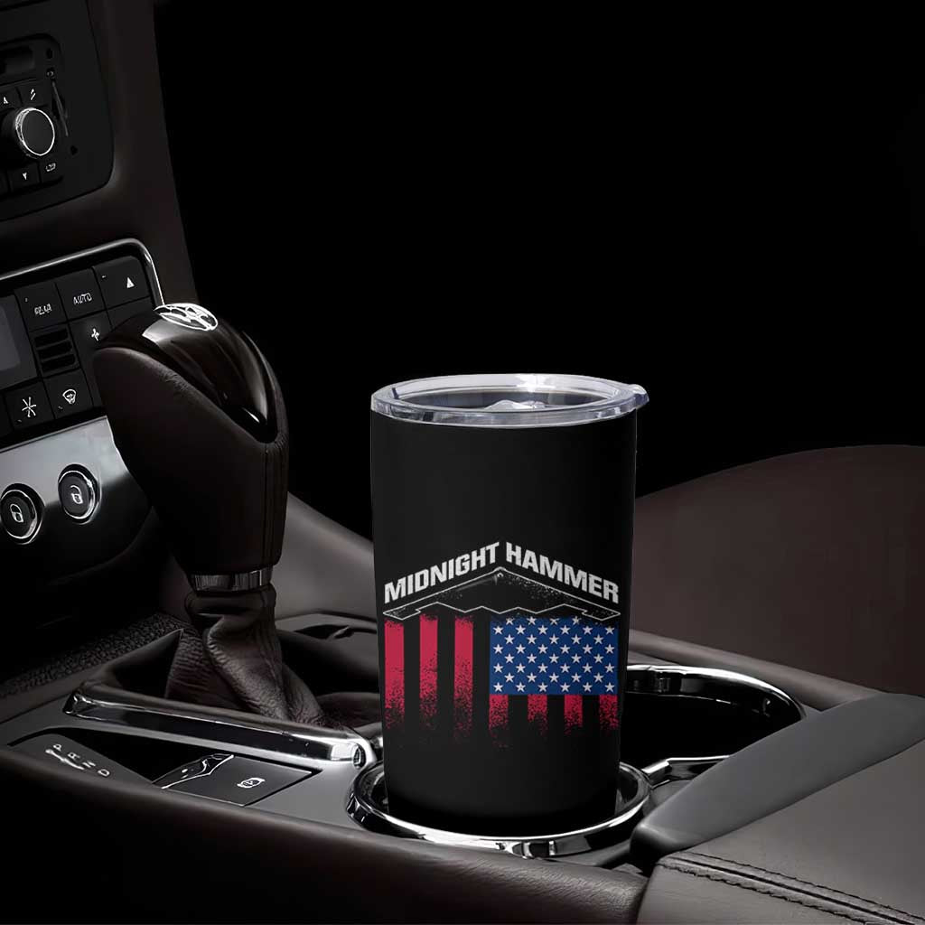 Operation Midnight Hammer Tumbler Cup Tactical Warfare Jets Bombers Military American Flag