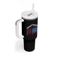 Operation Midnight Hammer Tumbler With Handle Tactical Warfare Jets Bombers Military American Flag