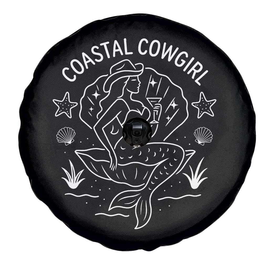 Coastal Cowgirl Spare Tire Cover Mermaid Rodeo Western Beach - Wonder Print Shop