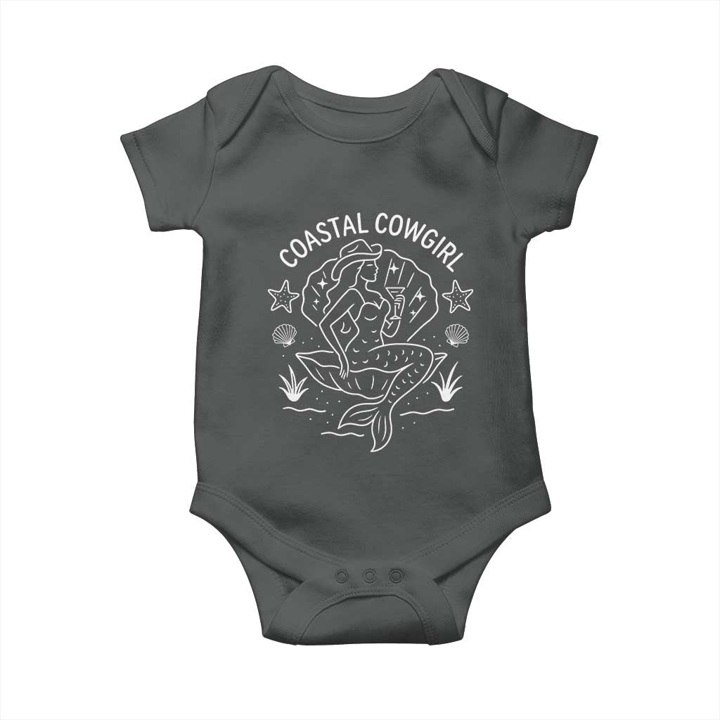 Coastal Cowgirl Baby Onesie Mermaid Rodeo Western Beach - Wonder Print Shop