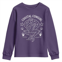Coastal Cowgirl Youth Sweatshirt Mermaid Rodeo Western Beach - Wonder Print Shop