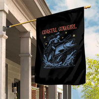 Coastal Cowgirl Garden Flag Funny Western Country Rodeo Cowgirl Fishing - Wonder Print Shop