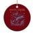 Coastal Cowgirl Ceramic Ornament Funny Western Country Rodeo Cowgirl Fishing - Wonder Print Shop