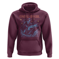 Coastal Cowgirl Hoodie Funny Western Country Rodeo Cowgirl Fishing - Wonder Print Shop