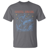 Coastal Cowgirl T Shirt Funny Western Country Rodeo Cowgirl Fishing - Wonder Print Shop