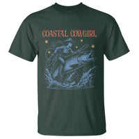 Coastal Cowgirl T Shirt Funny Western Country Rodeo Cowgirl Fishing - Wonder Print Shop