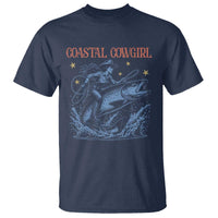 Coastal Cowgirl T Shirt Funny Western Country Rodeo Cowgirl Fishing - Wonder Print Shop