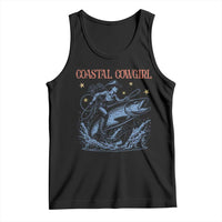 Coastal Cowgirl Tank Top Funny Western Country Rodeo Cowgirl Fishing - Wonder Print Shop