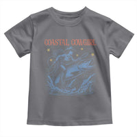Coastal Cowgirl Toddler T Shirt Funny Western Country Rodeo Cowgirl Fishing - Wonder Print Shop
