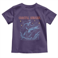 Coastal Cowgirl Toddler T Shirt Funny Western Country Rodeo Cowgirl Fishing - Wonder Print Shop