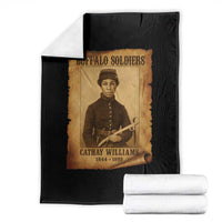 Cathay Williams Throw Blanket Buffalo Soldier First African American Female Soldier - Wonder Print Shop