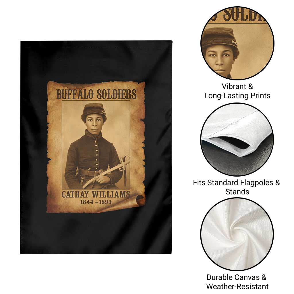 Cathay Williams Garden Flag Buffalo Soldier First African American Female Soldier - Wonder Print Shop