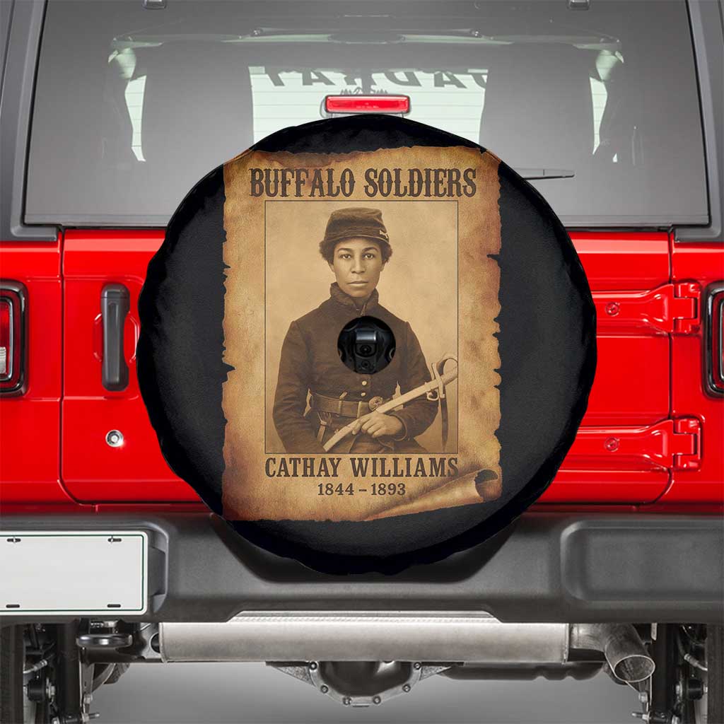 Cathay Williams Spare Tire Cover Buffalo Soldier First African American Female Soldier - Wonder Print Shop