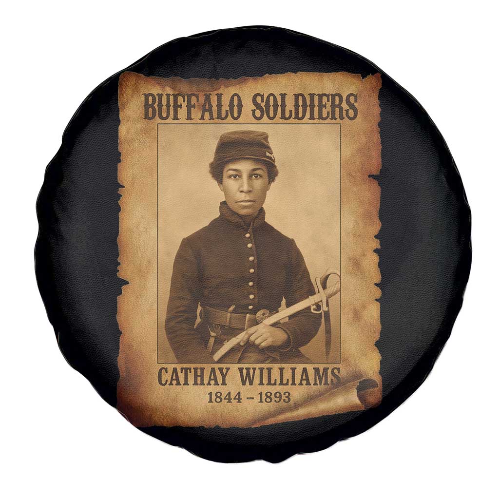 Cathay Williams Spare Tire Cover Buffalo Soldier First African American Female Soldier - Wonder Print Shop