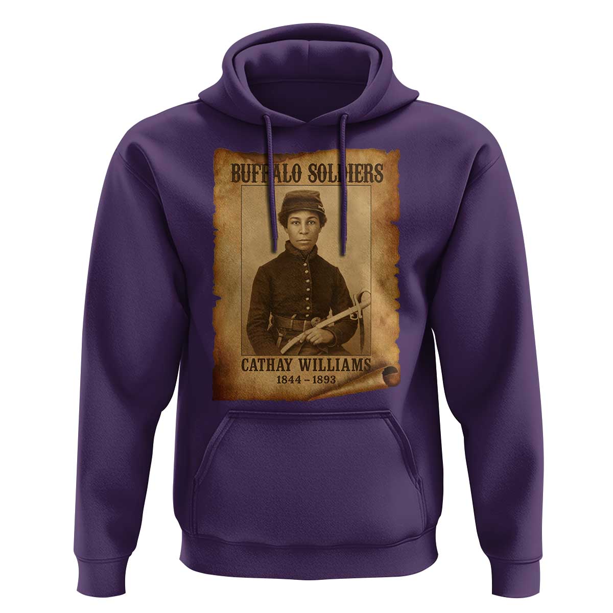Cathay Williams Hoodie Buffalo Soldier First African American Female Soldier - Wonder Print Shop