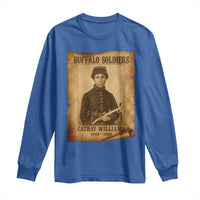 Cathay Williams Long Sleeve Shirt Buffalo Soldier First African American Female Soldier - Wonder Print Shop