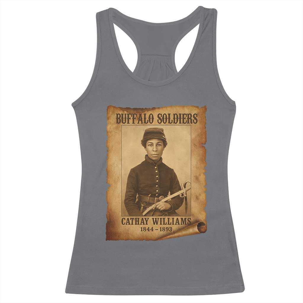 Cathay Williams Racerback Tank Top Buffalo Soldier First African American Female Soldier - Wonder Print Shop