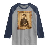 Cathay Williams Raglan Shirt Buffalo Soldier First African American Female Soldier - Wonder Print Shop