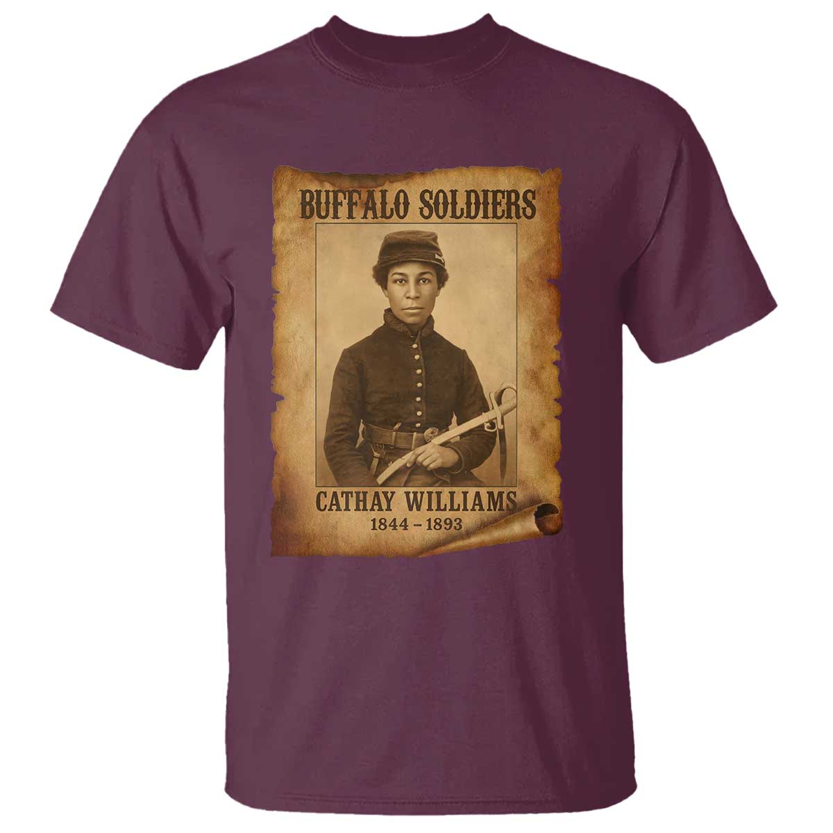 Cathay Williams T Shirt Buffalo Soldier First African American Female Soldier - Wonder Print Shop