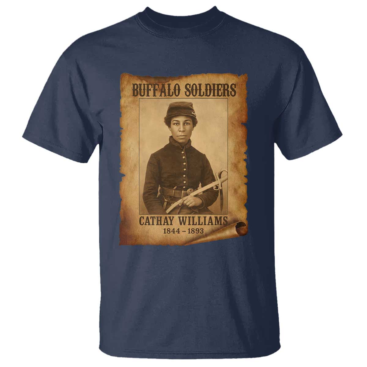 Cathay Williams T Shirt Buffalo Soldier First African American Female Soldier - Wonder Print Shop