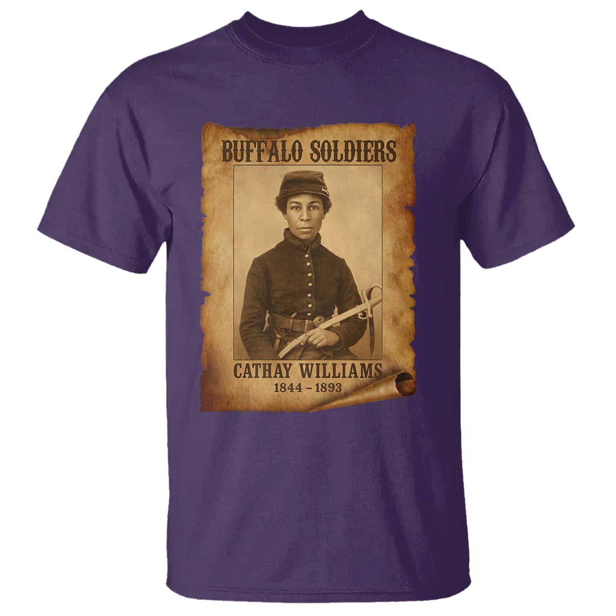 Cathay Williams T Shirt Buffalo Soldier First African American Female Soldier - Wonder Print Shop