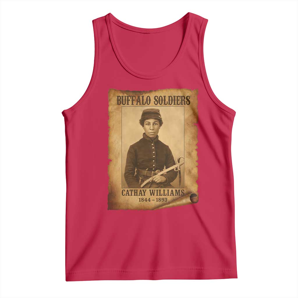 Cathay Williams Tank Top Buffalo Soldier First African American Female Soldier - Wonder Print Shop