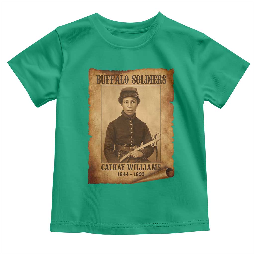 Cathay Williams Toddler T Shirt Buffalo Soldier First African American Female Soldier - Wonder Print Shop