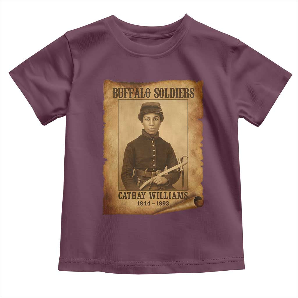 Cathay Williams Toddler T Shirt Buffalo Soldier First African American Female Soldier - Wonder Print Shop