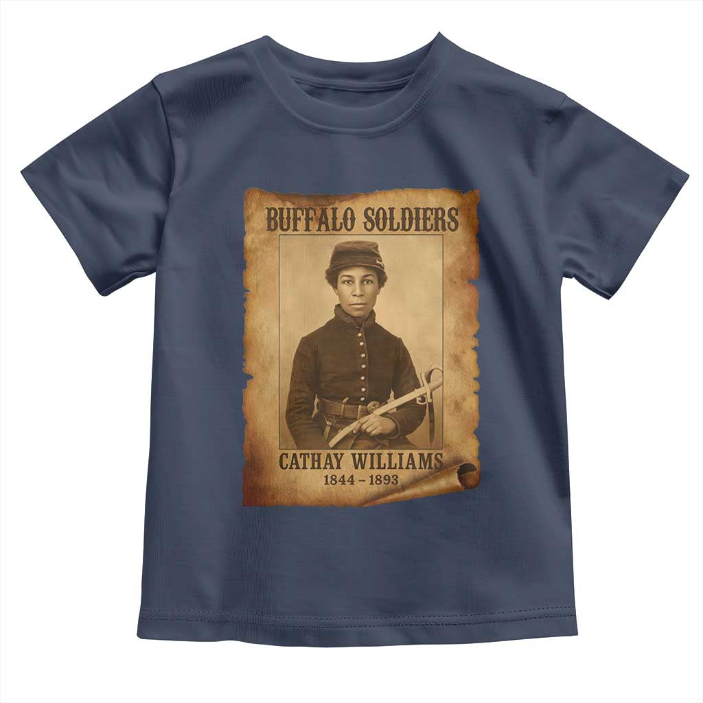 Cathay Williams Toddler T Shirt Buffalo Soldier First African American Female Soldier - Wonder Print Shop