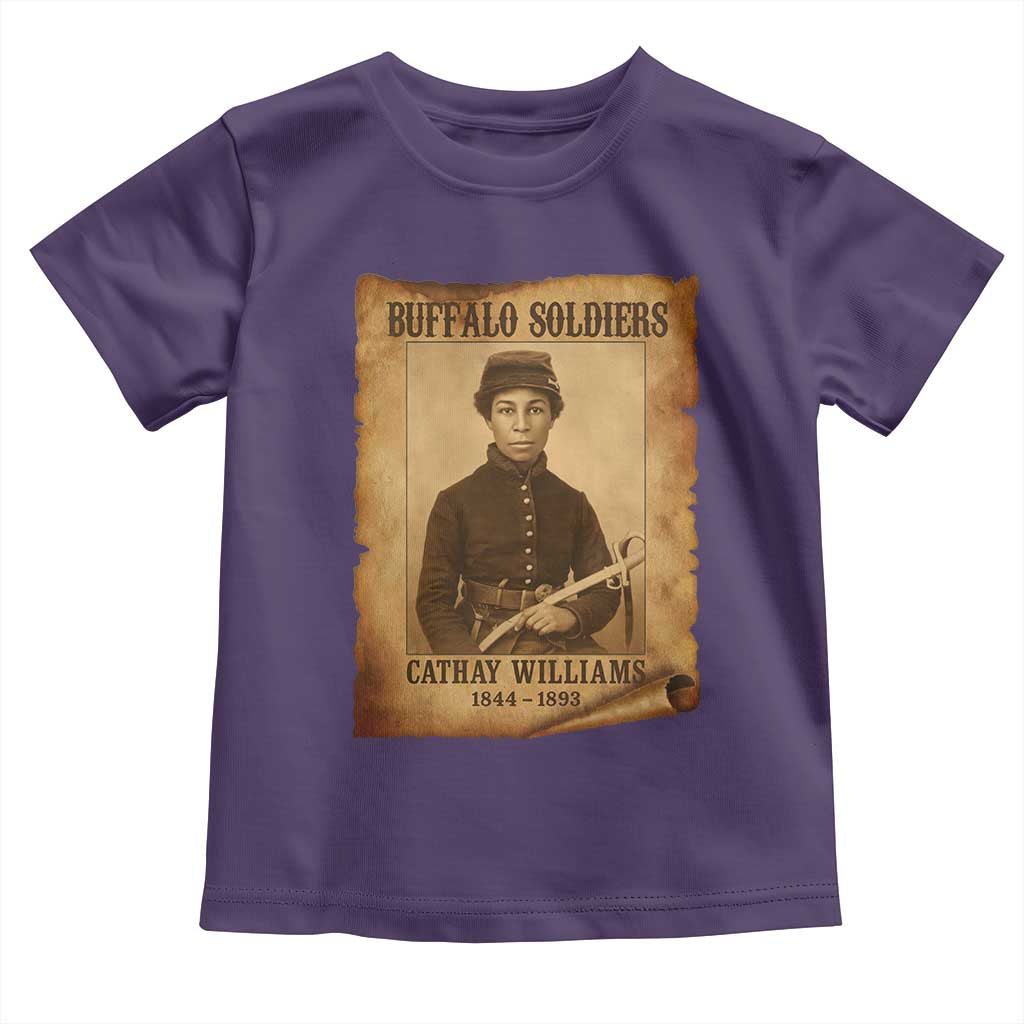 Cathay Williams Toddler T Shirt Buffalo Soldier First African American Female Soldier - Wonder Print Shop
