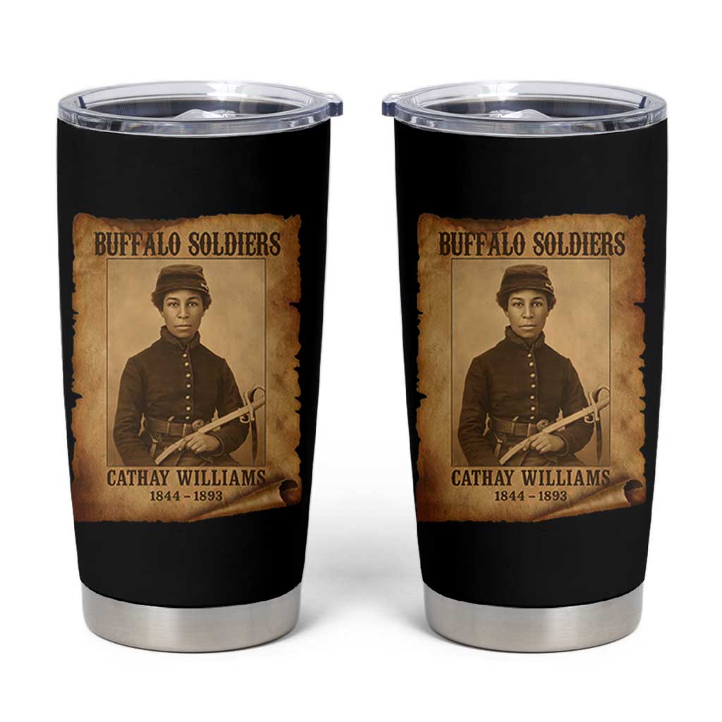 Cathay Williams Tumbler Cup Buffalo Soldier First African American Female Soldier - Wonder Print Shop