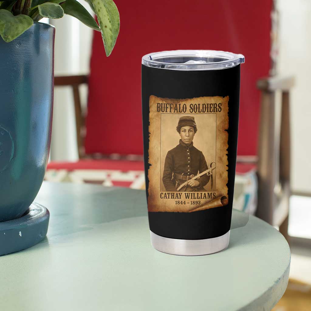Cathay Williams Tumbler Cup Buffalo Soldier First African American Female Soldier - Wonder Print Shop